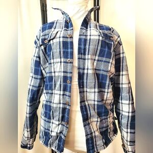 Flannel Pendleton style jacket button down layered thick hunting hiking